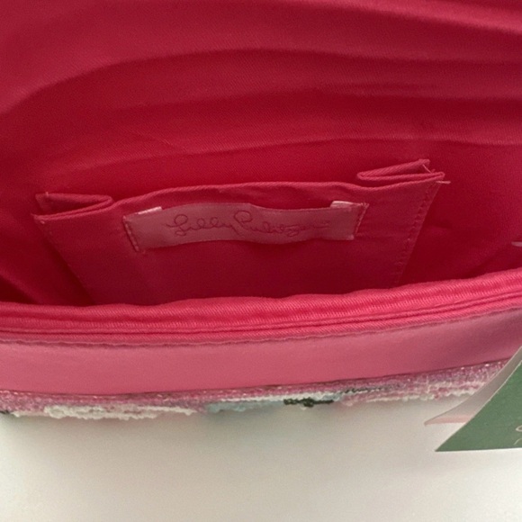 Lilly Pulitzer Shell Shocked Clutch Hotty Pink First Impression 2011 NWT Vtg